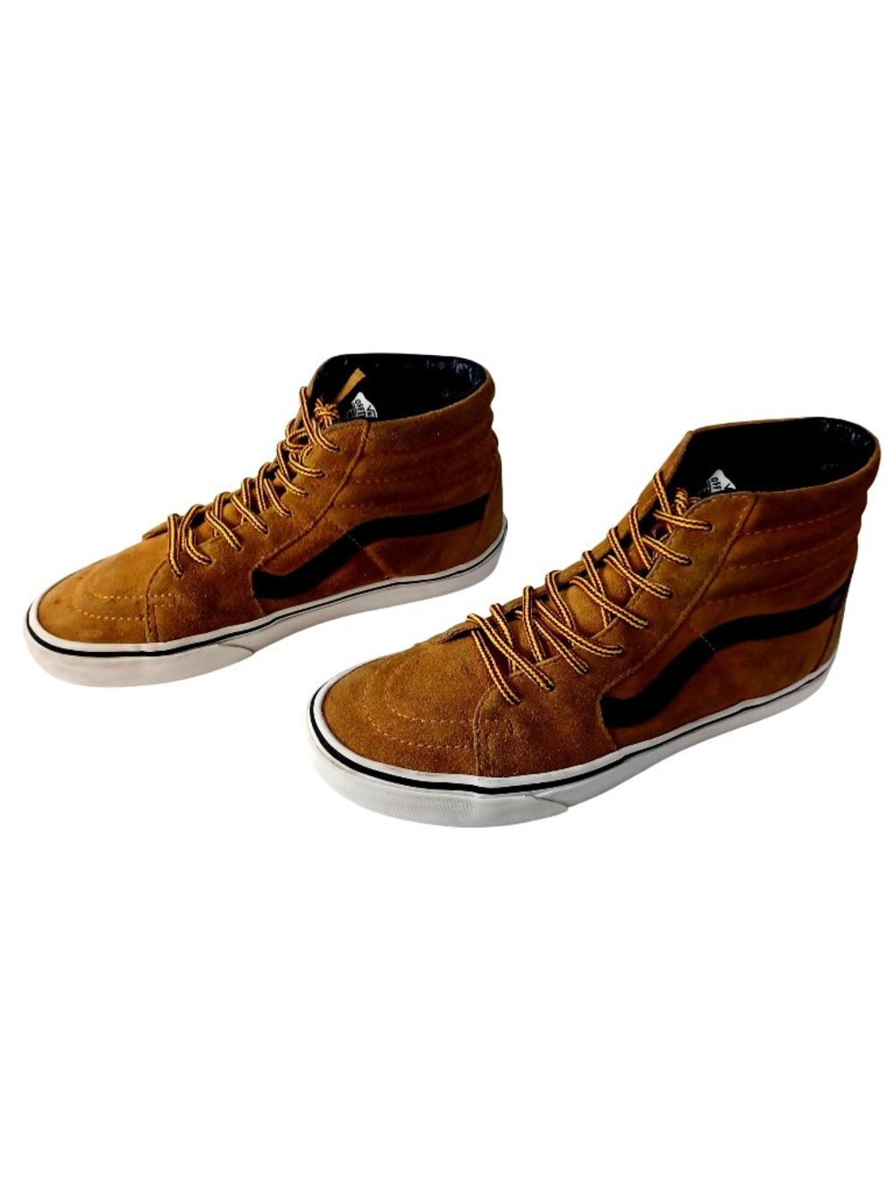 Sneakers Skater High Top Suede Laces Streetwear Wheat Vans Off The Wall Womens 8